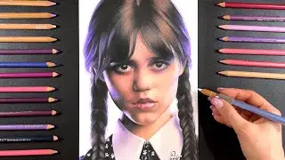 Drawing Wednesday Addams