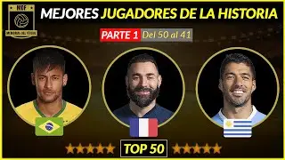 Top 50 Best Footballers in History (1/5) 🔝 from 50 to 41