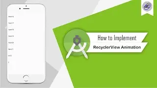 How to Implement RecyclerView Animation in Android Studio | RecyclerViewAnimation | Android Coding