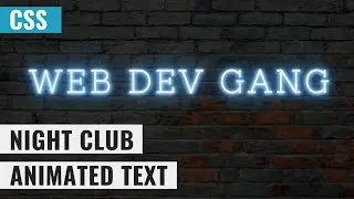 [ HTML | CSS ]  Shining Text Animation Effects Tutorial | Night Club