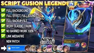 Script Skin Gusion Legend - Cosmic Gleam No Password | Full Effect Voice | Patch Terbaru