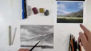 Draw A Simple Landscape in Charcoal Part 3