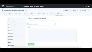 How to create a GitHub Secret