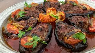 Kızartmadan Fırında Patlıcanları Közleyerek Karnıyarık Tarifini Denediniz mi? Çok lezzetli Ve hafif