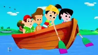 строка строка грести лодку | детские стишки | песни для детей | Row Row Row Your Boat