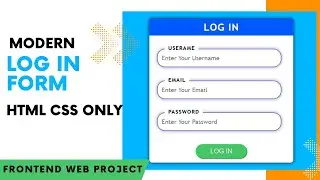 How to make Modern Log In Form with HTML CSS with source code | Log in form with html css