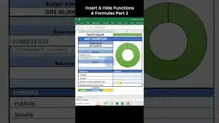 Insert and Hide Functions and Formulas Part 2 | TechTricksGh 