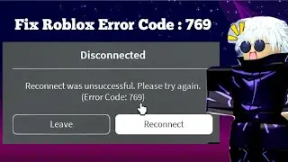 How To Fix Error Code 769 Roblox Mobile | Fix Roblox Error Code