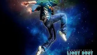 Light Dust Photoshop Action | 10-In-1 Destructive Lighting Photoshop Actions Bundle | Artixty
