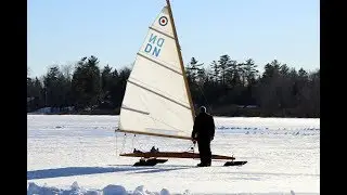 Winter Fun on a Maine Lake