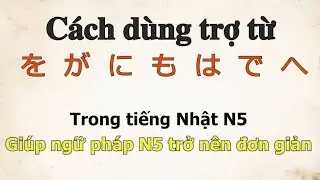 Cách dùng trợ từ を、が、に、も、は、で、へ trong tiếng Nhật N5