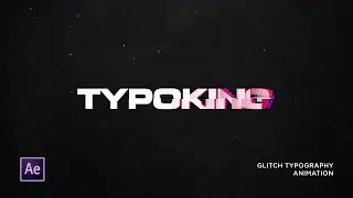 After Effects Tutorial - Glitch Effect Text Animation - Typography Text Animation in After Effects