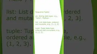 Datatypes in python| #python #pythonprogramming #interview@easycoding619