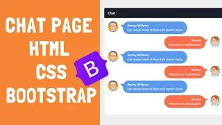 Simple chat page in HTML CSS & Bootstrap 5 | Code Breakers