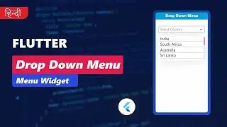 DropDownButton in Flutter | Hindi | 