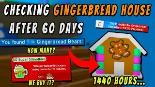 Collecting *GINGERBREAD HOUSE* After 60 DAYS - HOW MANY? | Bee Swarm Simulator Roblox