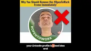 #PowerBICareer Warning ⚠️: The #OpenToWork LinkedIn Frame May be Hurting Your Job Prospects