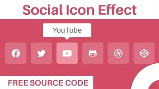 CSS Social Icon Animation Hover Effect | CSS only..!