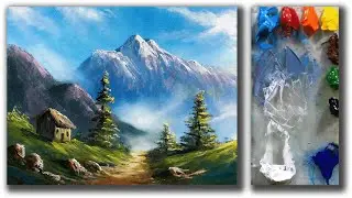 Acrylic Landscape Painting In Time-lapse | Easy Landscape Painting | How to Paint Scenery Landscape