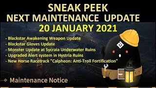 Blackstar Awakening Weapon & Gloves, New Horse Racetrack, Sycraia & Hystria (Sneak Peek 20 Jan 2021)