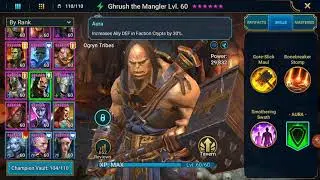 @Raid Shadow Legends. Ghrush the Mangler Showcase. Great Epic Support