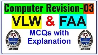 Computer Revision-03 || VLW & FAA