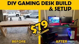 DIY Gaming Desk Build & Setup