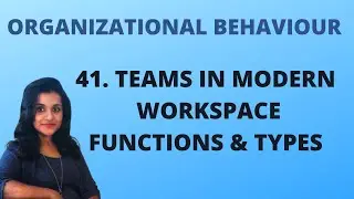 Teams in Modern Workspace - Functions & Types in OB |L 41||OB|