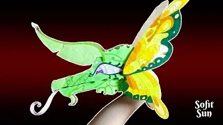 ДРАКОН БАБОЧКА ИЗ БУМАГИ НА РУКУ. Как сделать такого дракона? /