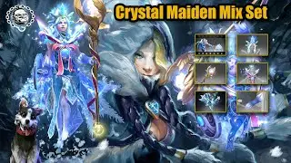 Dota 2 Crystal Maiden Best Mix Set Immortals with Arcana Frost Avalanche