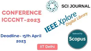 Upcoming conference 2023|| ICCCNT2023 || IEEE Conferences || IEEE Xplore || Scopus indexed
