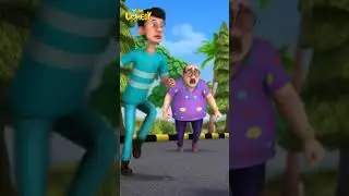 Bhago Dinosaur | Hindi Cartoon New Shorts Motu Patlu | Wow Kidz Comedy | #spot