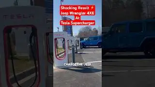 Shocking Results: Jeep Wrangler 4XE at Tesla Supercharger ⚡️