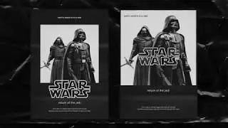 ออกแบบโปสเตอร์ - star wars (photoshop)