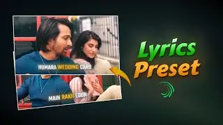 Trending Lyrics animation preset ✨ | Alight Motion XML | PRESETS | Alight Motion Lyrics AnimationXml
