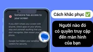 Ai đó đã truy cập vào vấn đề tin nhắn trên màn hình của bạn | Bạn đang chia sẻ màn hình của mình với