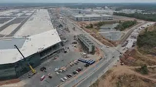 Tesla Gigafactory Texas | 11-1-24 | @tesla railyard fly-around + #GigaTexas 360 fly-around