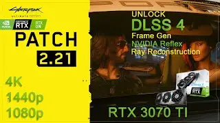 CyberPunk 2077 | RTX 3070Ti | DLSS 4.0 with FrameGen On | Benchmark 4K, 1440p, 1080p with reflex ON🚗