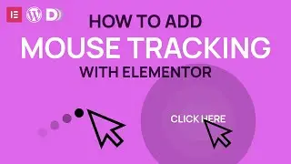 How to make a cursor tracker with Elementor, Wordpress and Dynamic.coo