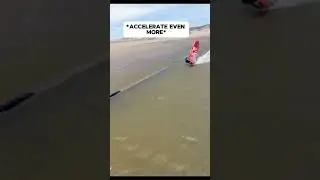 Speed windsurfing in Luderitz, Namibia