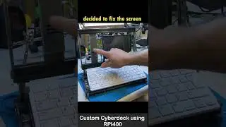 A Computer made from different parts using 