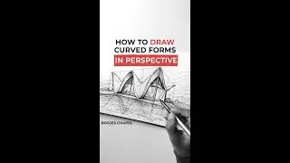 How to Draw Curved forms in Perspective | Bosjes Chapel | 