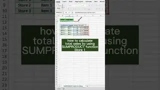 Excel's SUMPRODUCT Function For Complex Lookup Problems #shorts