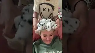 Scarlett doing my skincare routine 🤣 