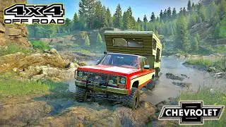 1979 CHEVROLET K30 CAMPING IN WOLF COUNTRY | OFF-ROAD |  // SnowRunner