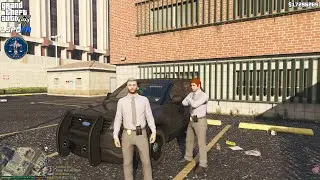GTA V - LSPDFR 0.4.9🚔 - LSPD/LAPD - Undercover Patrol - Bait Car Operation | Foot Pursuit - 4K