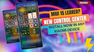 MIUI 15? Install New Control Center in any Xiaomi Device! New iOS Control Center! [Root] 💯💯