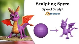 Blender Speed Sculpt - Spyro