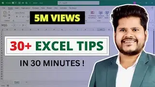 ✅ Top 30 Excel Tips and Tricks in Just 30 Minutes