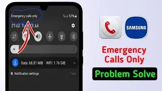 How To Fix Samsung Emergency Calls Only Problem | Emergency Calls Only Sim Card Problem